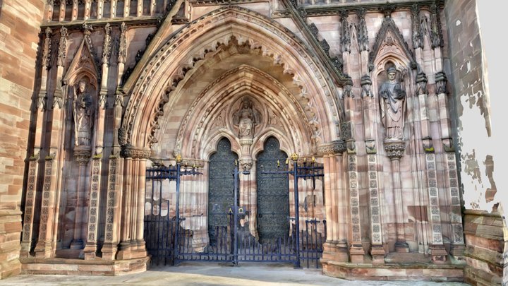 West Entrance, Hereford Cathedral 3D Model