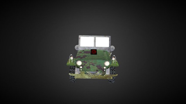 Rustic  Jeep 3D Model