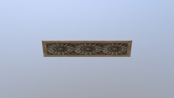 Indian Architecture + Industrial Sci Fi Panel 3D Model