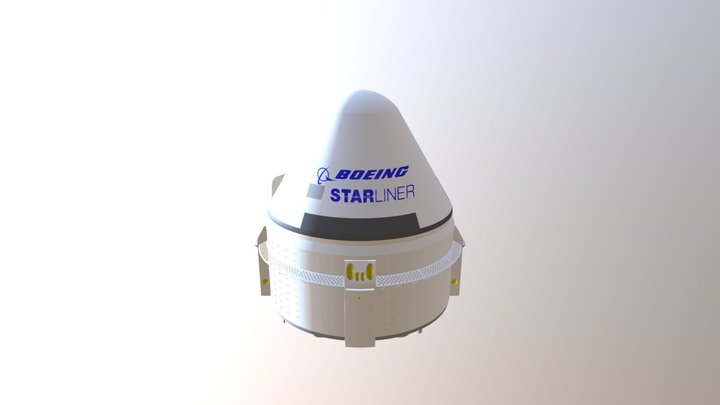 Boeing Starliner CST 100 Exterior. 3D Model