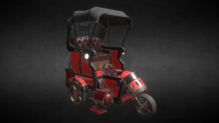 SteamPunk Car 3D Model