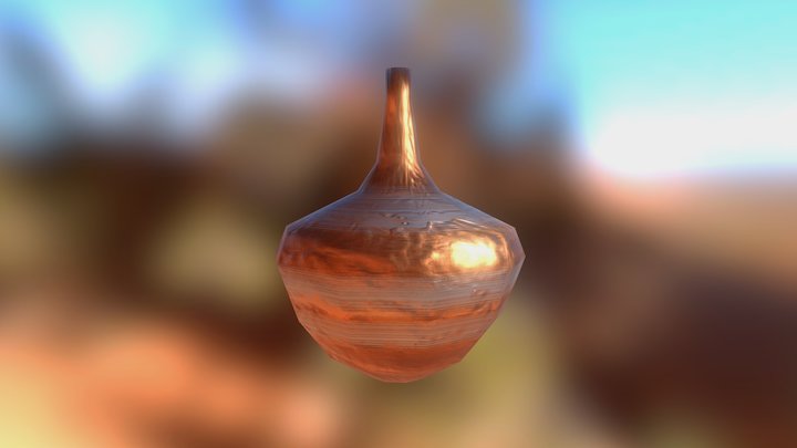 Egyptian Vase 02 3D Model