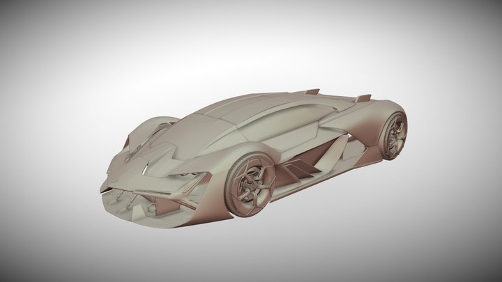Lamborghini Terzo Millennio 3D Model