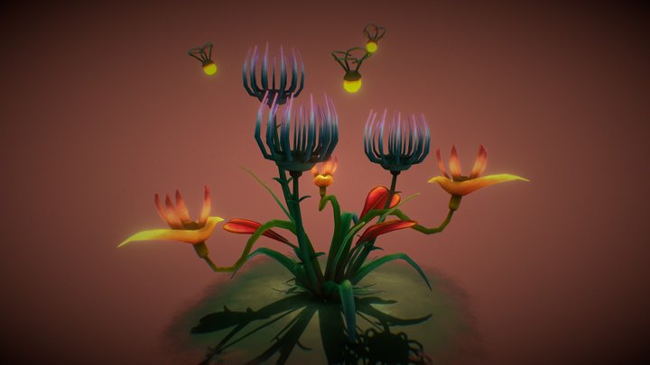 Fantasy Plant 3D Model