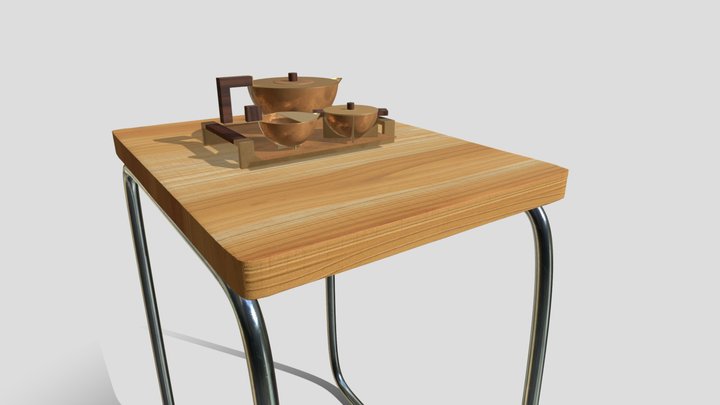 Bauhaus tea set 3D Model