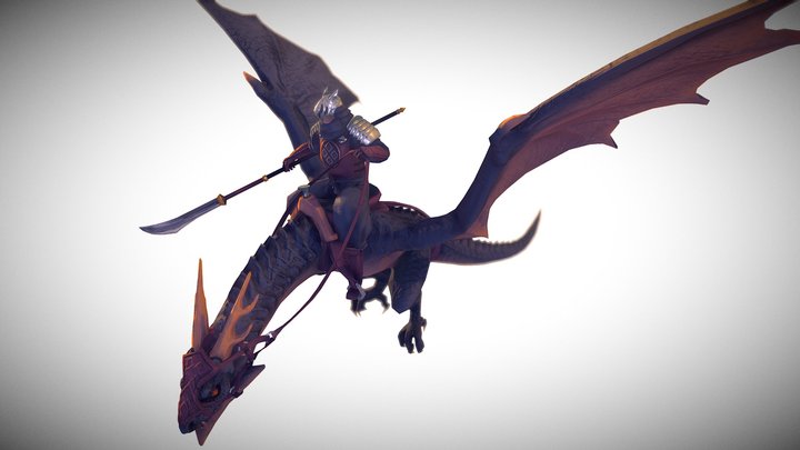 Wyvern Rider 3D Model