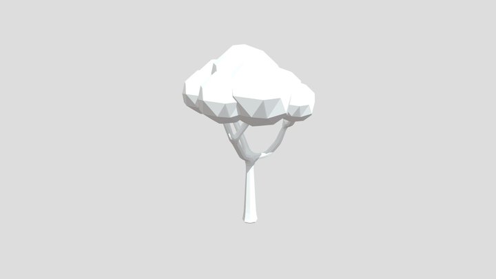 LowPoly Tree [Colored!] 3D Model