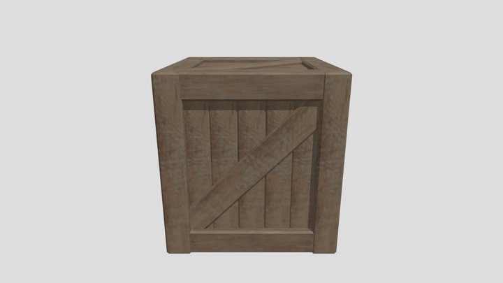 Wooden box 3D Model