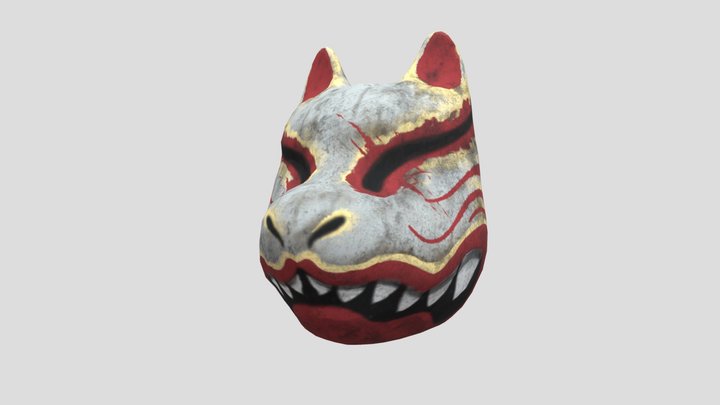 Kitsune Mask 3D Model