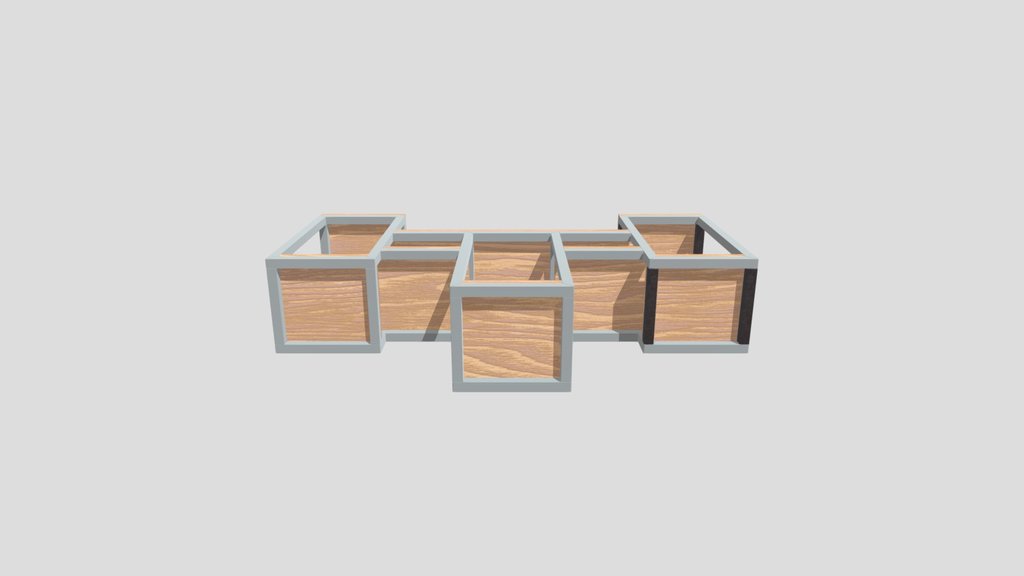 Wooden Display Shelf