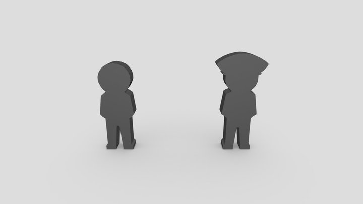 Custom Meeples 3D Model