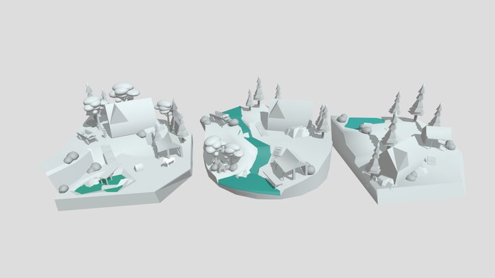GRANDMA'S HOUSE - Blockout 3D Model