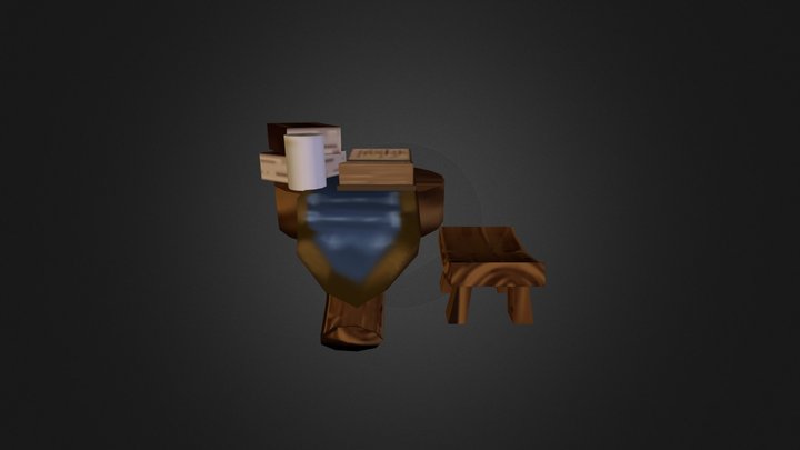 Table Set 3D Model