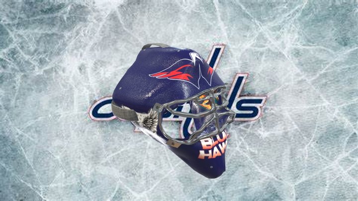 Mask hockey goalie washington capitals 3D Model