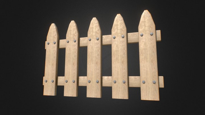 Simple Wood Fence – Gratis 3D-model STL