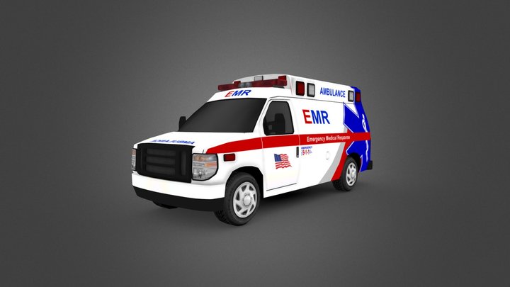 Ambulance Van 3D Model