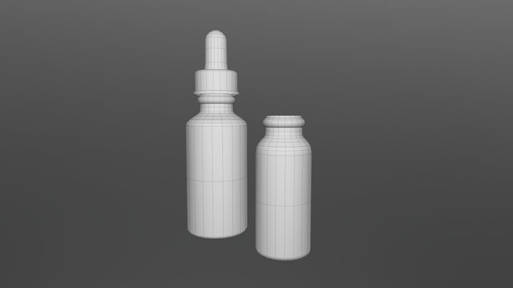Dropper Bottle. 3D Model