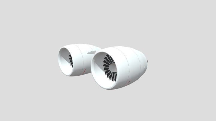 General Electric GE90 Model 3D Model