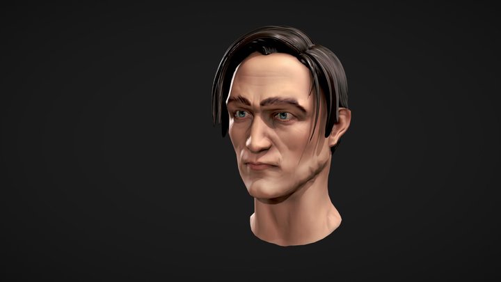 Robert Patttinson - Portrait Bust 3D Model