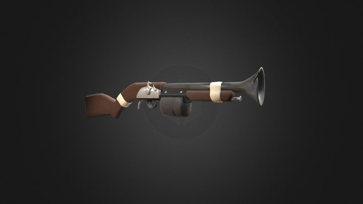 Team Fortress 2 Style Blunderbuss 3D Model