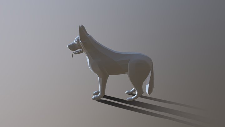 German Shepherd 3D Model