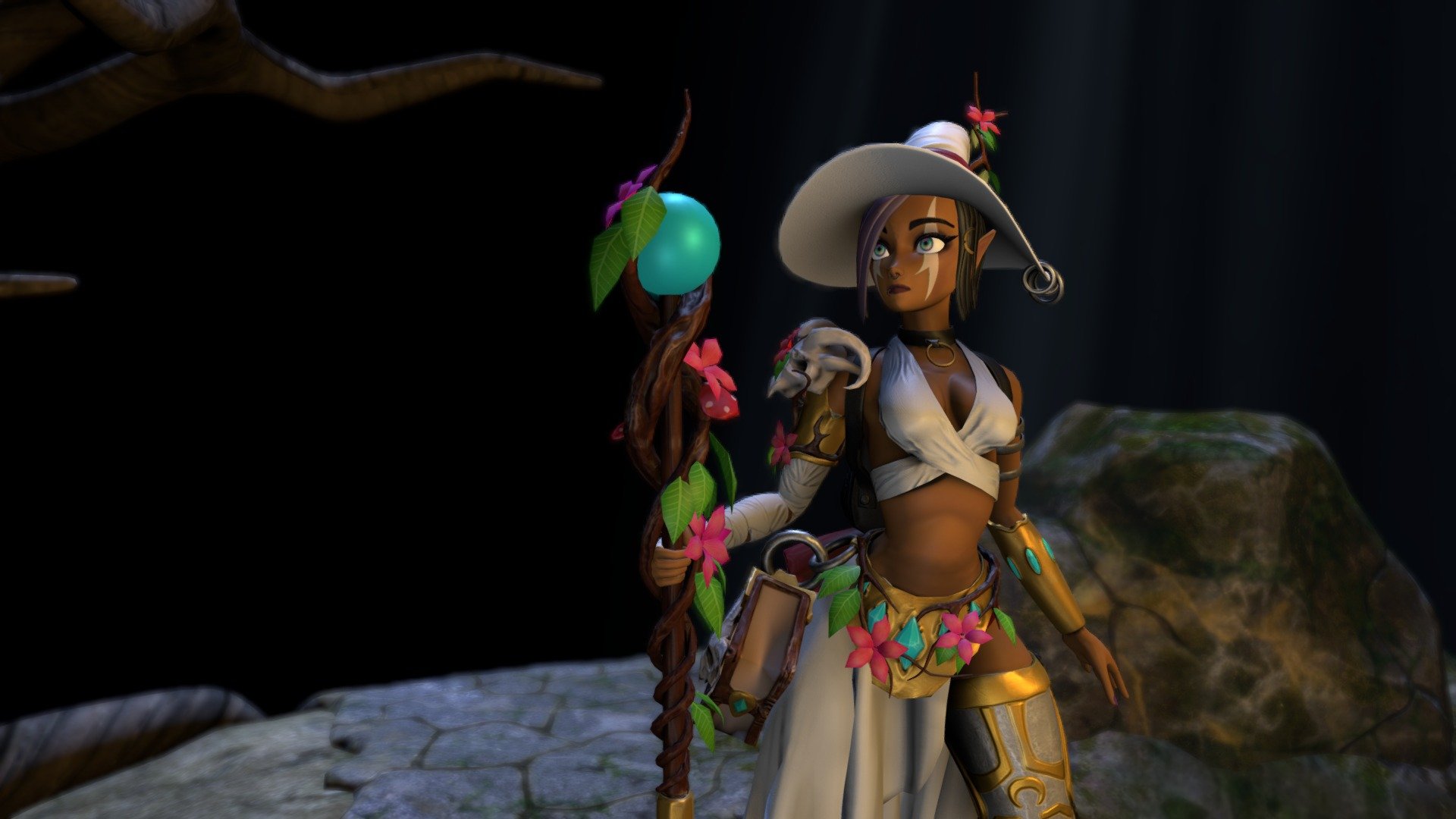 Magic Lady - 3D model by djslavon13 [3b21bc1] - Sketchfab