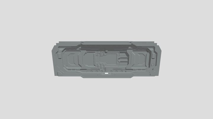 SciFi Door FBX and Animation 3D Model