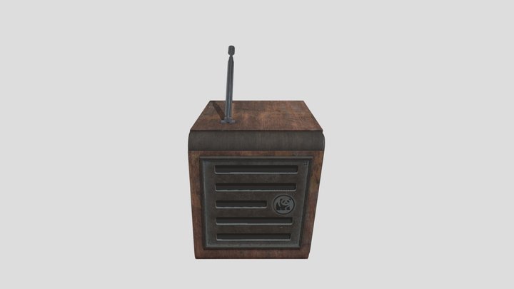 Vintage radio 3D Model