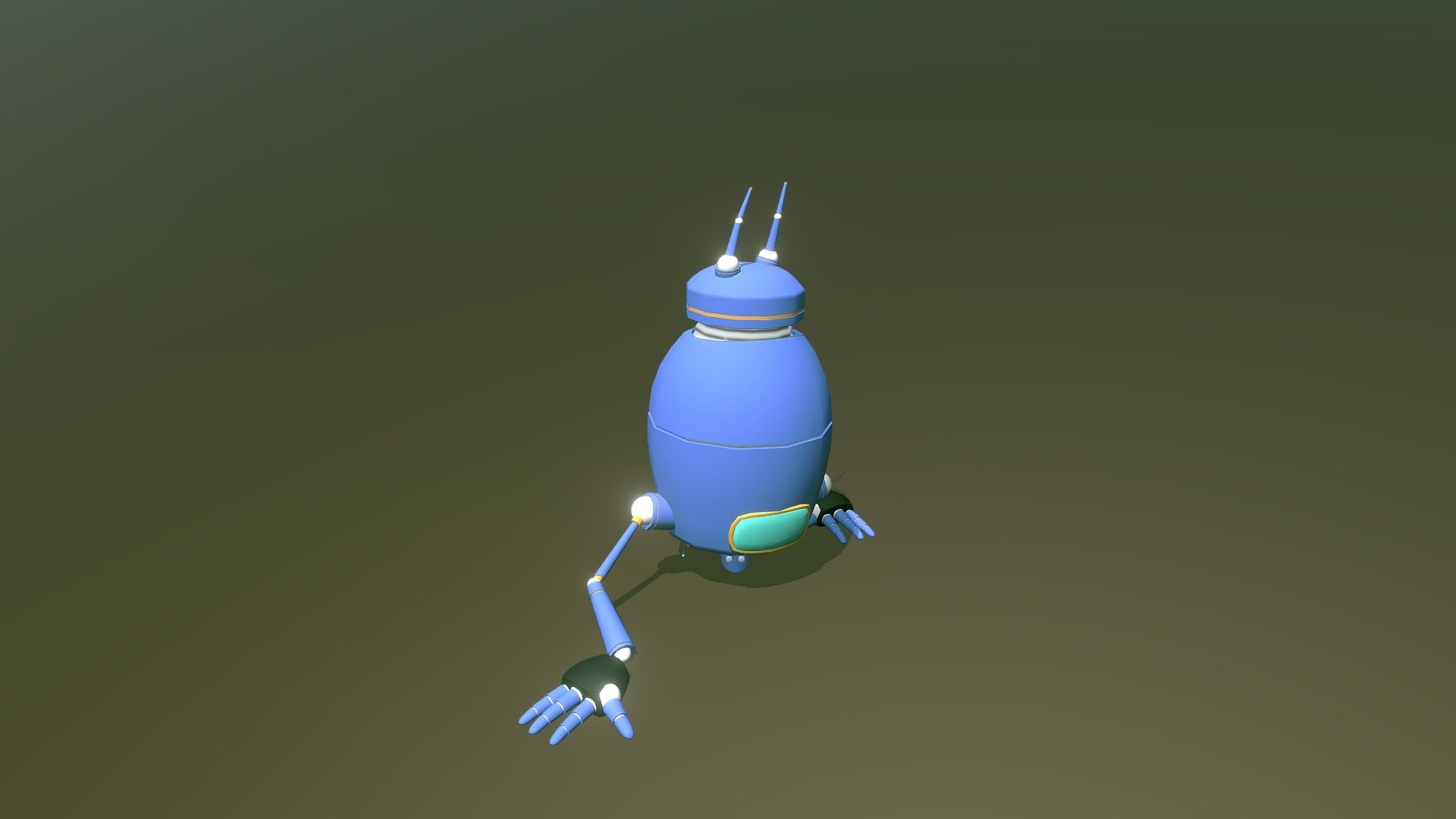 Animated Blue Bot