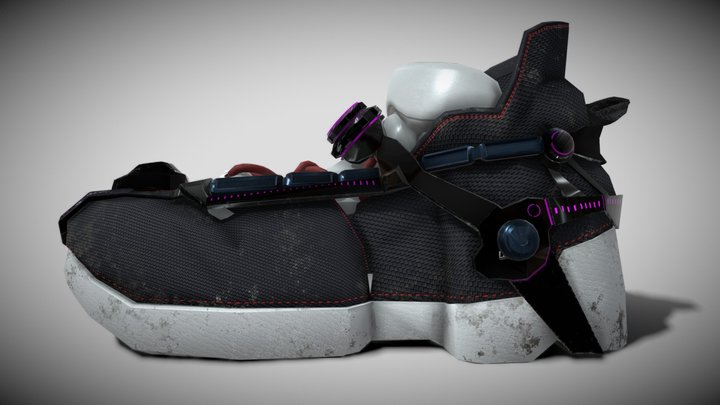 Cyber punk_Shoes 3D Model