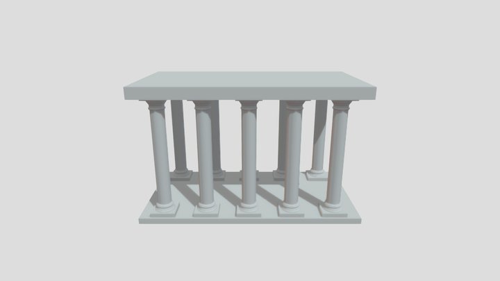 Doric Pillars 3D Model