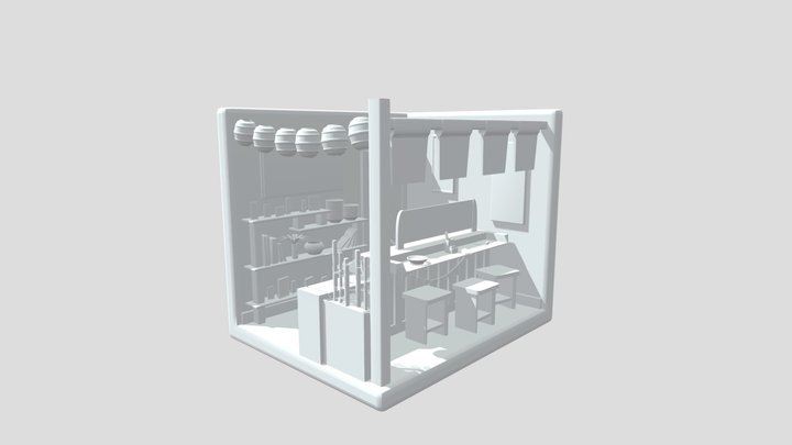 Ramenecke WIP 3D Model