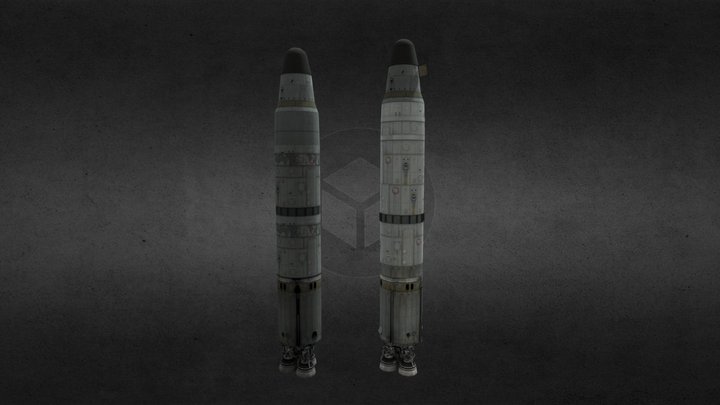 Accurate Rocket 3D Model