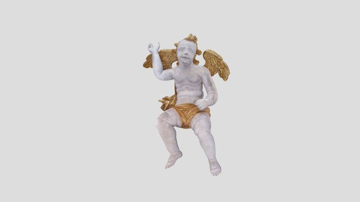 Angel from old Organ facade (1765) 3D Model