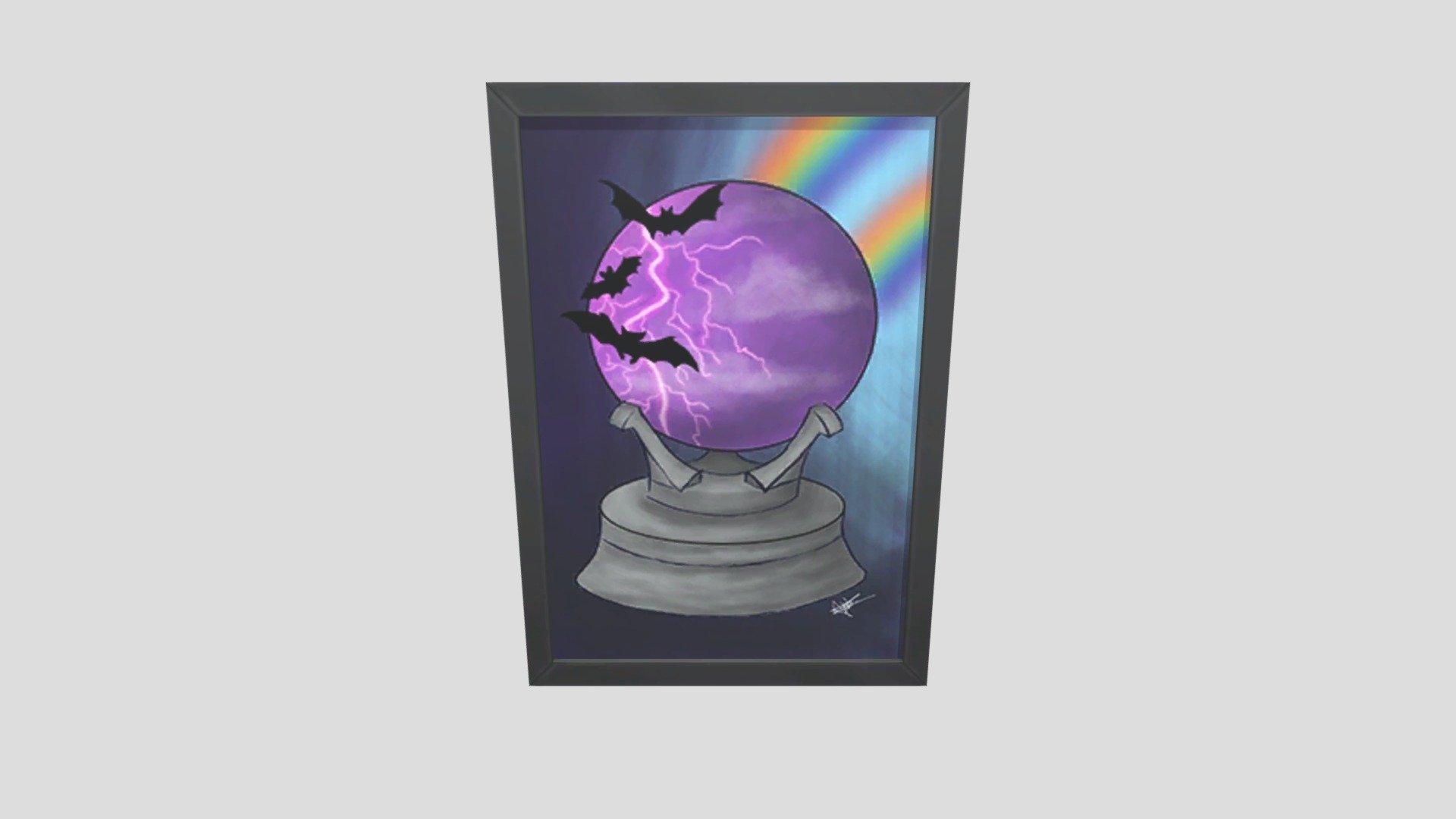 Crystal Ball Painting — Sketchfab embed 3D viewer