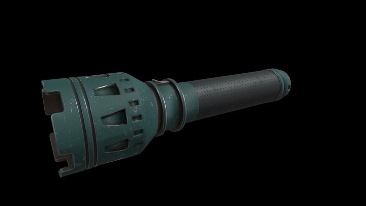 Linterna Moderna/Modern Flashlight 3D Model