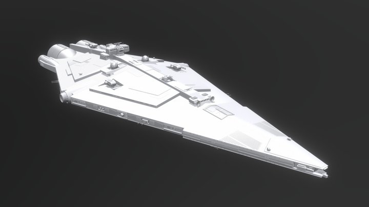 Desolator-Class Cruiser - Star Wars Inspired 3D Model