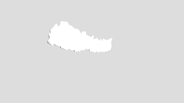 Nepal map 3D Model