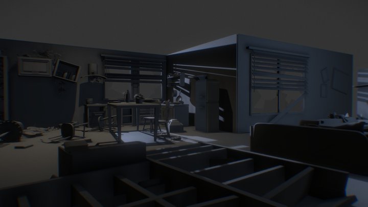 Home Inside Level Design 3D Model