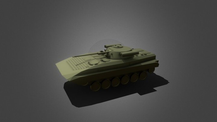 Bmp-2 Low polygon  model 3D Model
