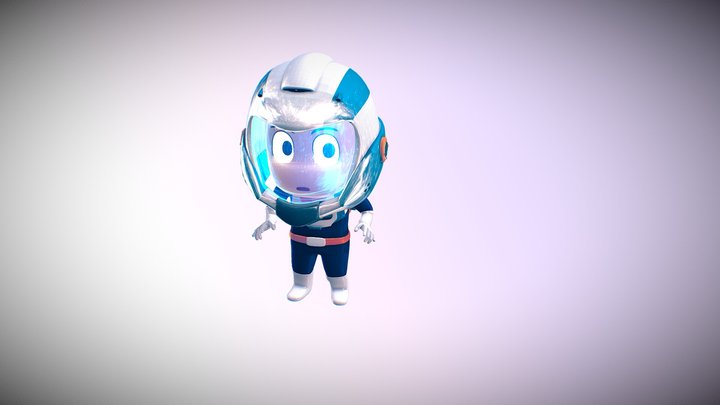 Astronaut Boy 3D Model