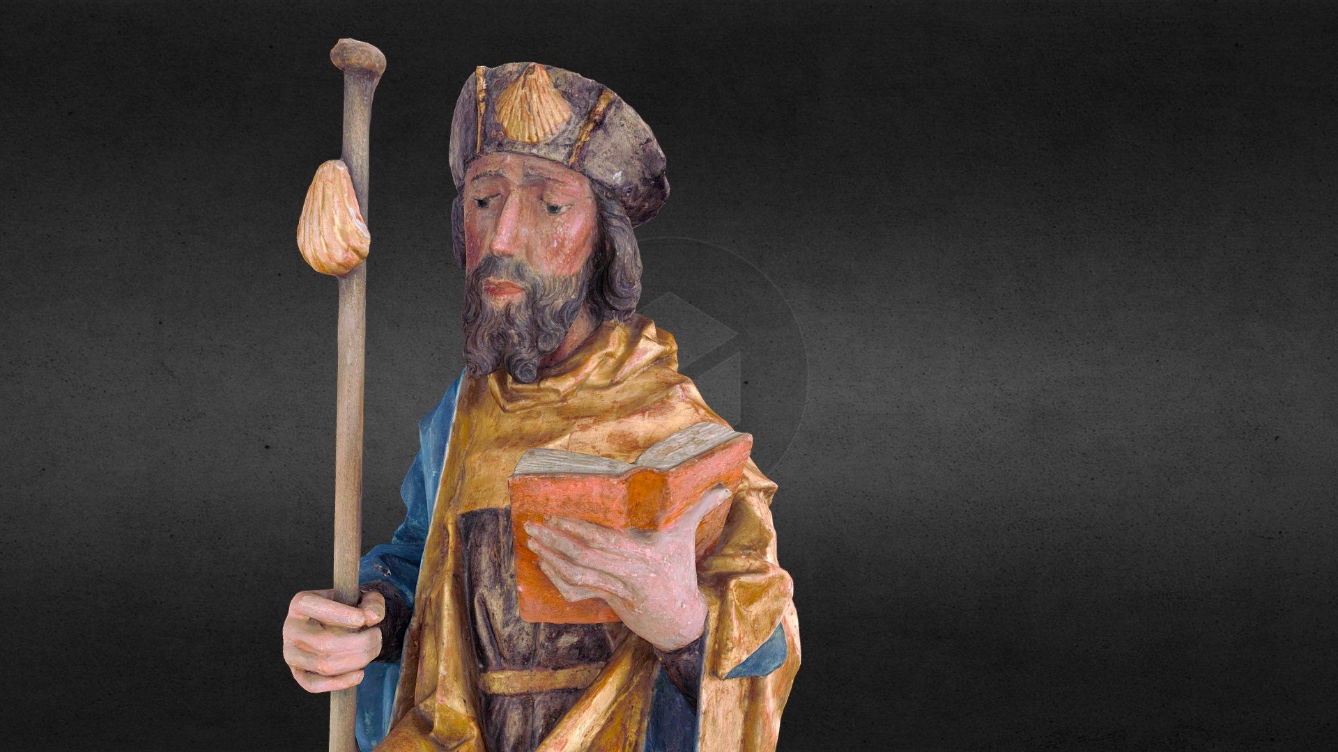 Hl. Jakobus der Ältere (Jacobus Maior) 1480 Elz 3D model by Digitales