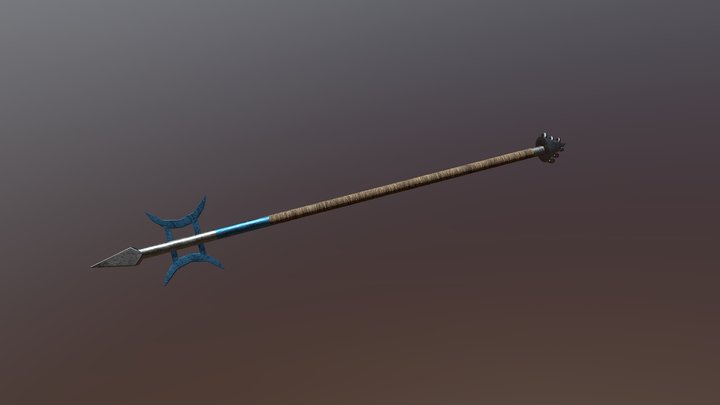 Half- Moon-spear 3D Model