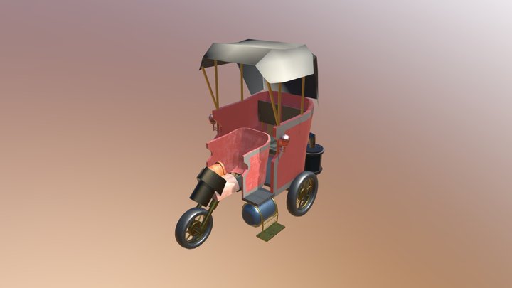 Taxi Steampunk 3D Model