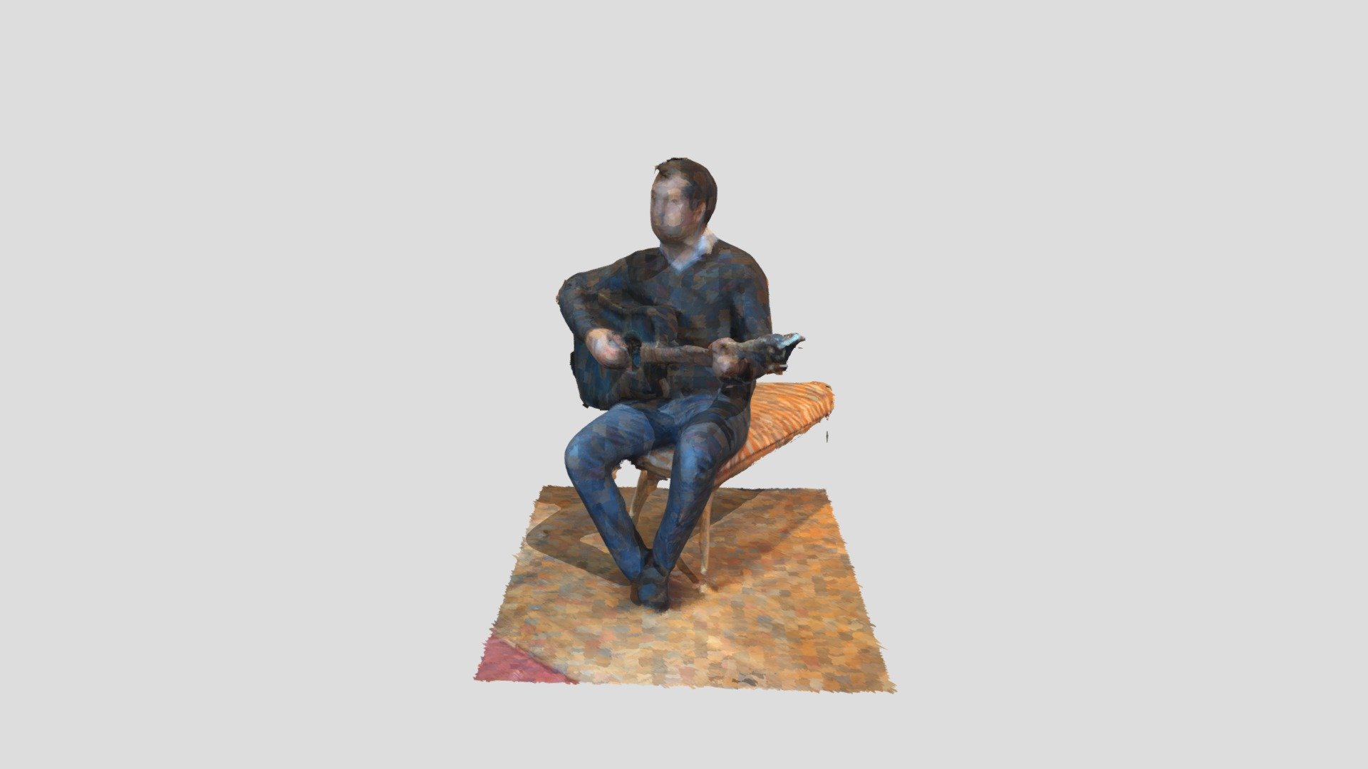 Guitar player (3DScanner App)