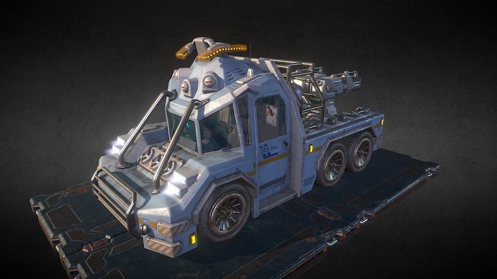 A.U.T. - CF2 (sci-fi truck) 3D Model