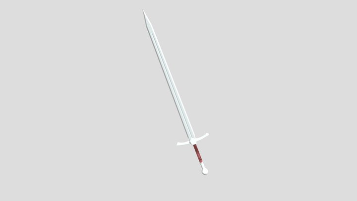 One Handed Sword 3D Model