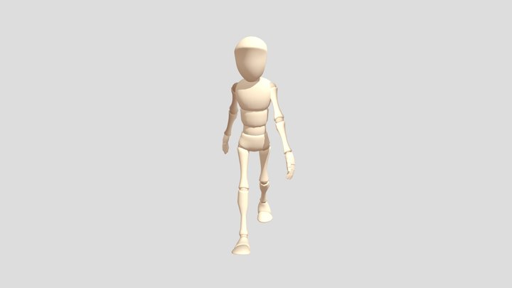 Walk Cycle Animation 3D Model