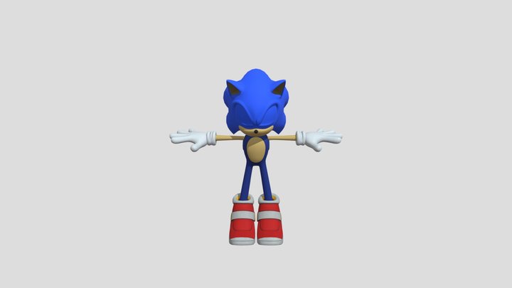 HD soap shoe sonic 3D Model