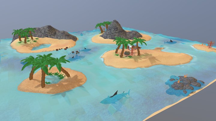 Islands 3D Model